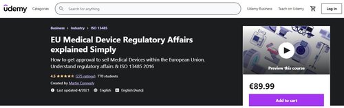 udemy eu medical device regulatory affairs explained simply
