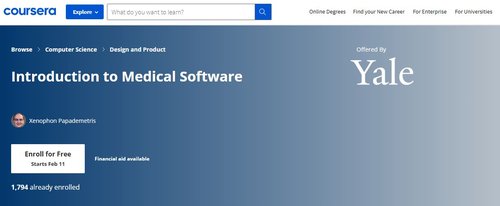 introduction to medical software yale